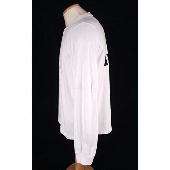 Sacai Get Lifted Long Sleeve T-Shirt 3 L Mens White Logo New RARE - Picture 4 of 13